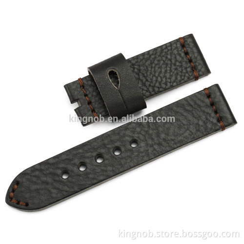 24mm calf watchband genuine leather watch band for panerai wristband watch strap wholesale